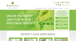 Desktop Screenshot of depwest.com.au